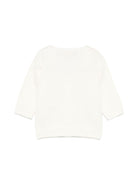 Cardigan per neonato La Stupenderia bianco con design lavorato a maglia WCCR63 802 LA STUPENDERIA 