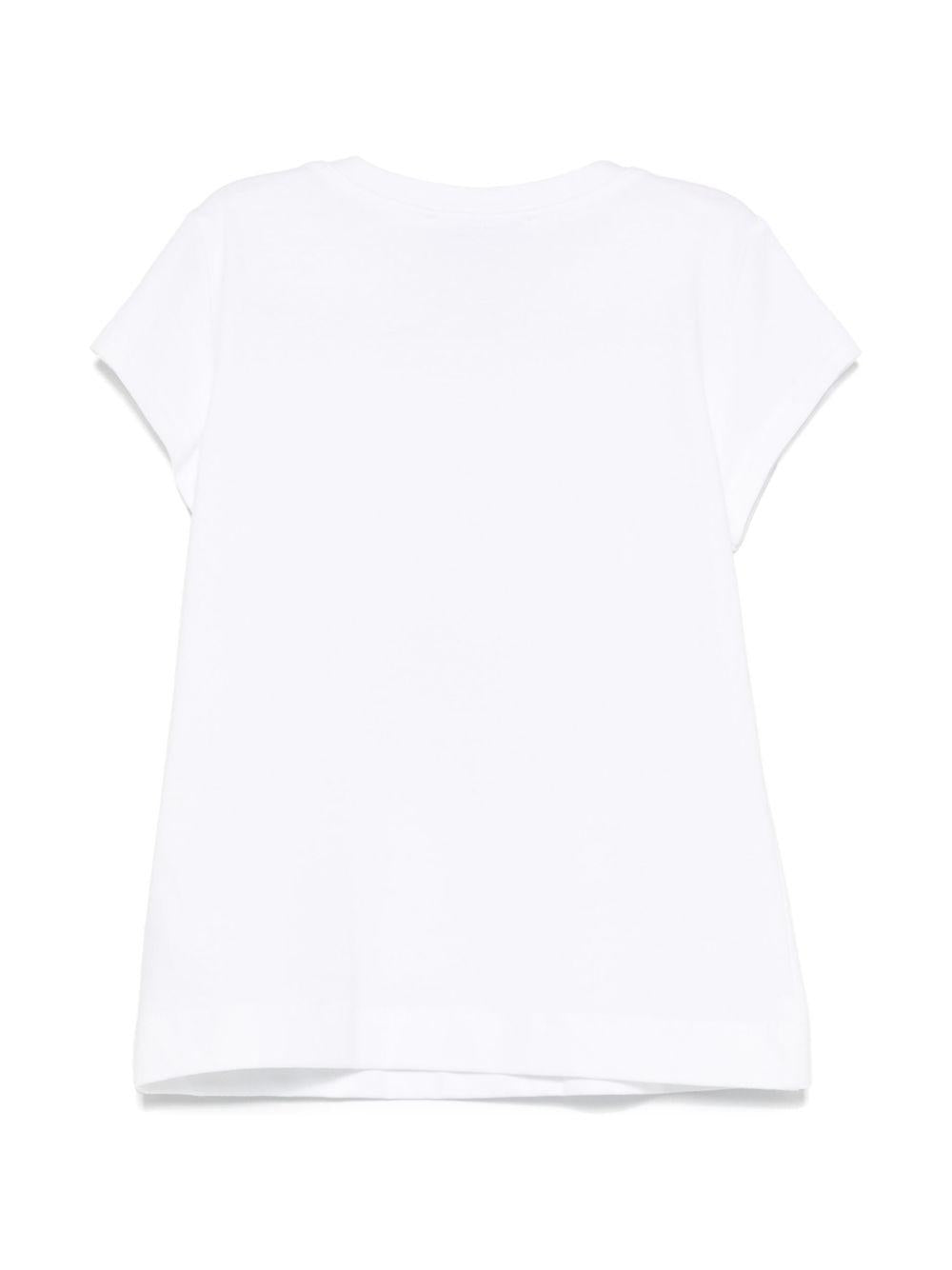 T-shirt per bambina Monnalisa bianco con stampa grafica x Disney 11E622 5202 0099 MONNALISA 