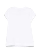 T-shirt per bambina Monnalisa bianco con stampa grafica x Disney 11E622 5202 0099 MONNALISA 