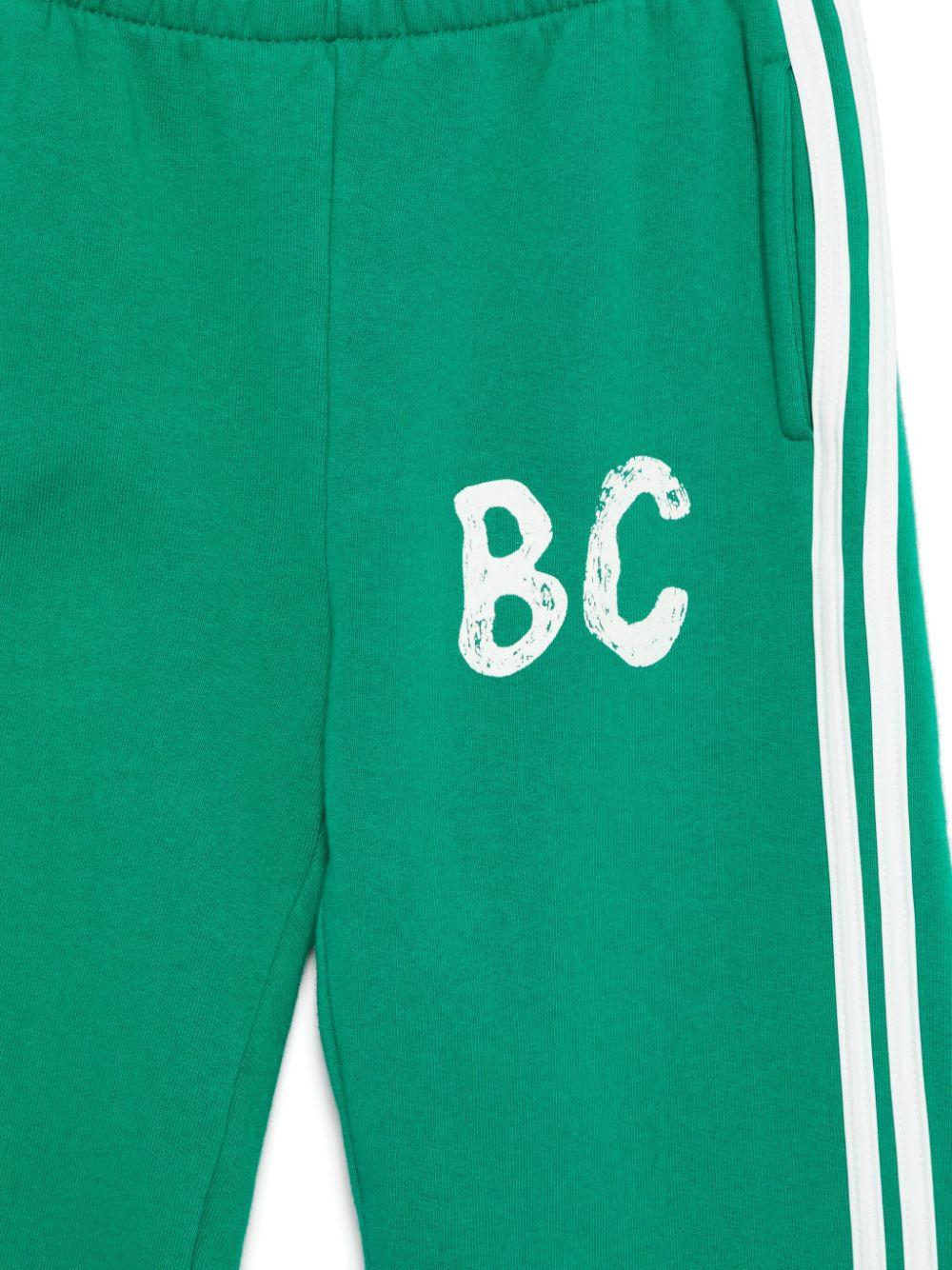 Pantaloni sportivi per bambino Bobo Choses Shadow verde con logo BC B224AC082 311 BOBO CHOSES 