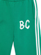 Pantaloni sportivi per bambino Bobo Choses Shadow verde con logo BC B224AC082 311 BOBO CHOSES 