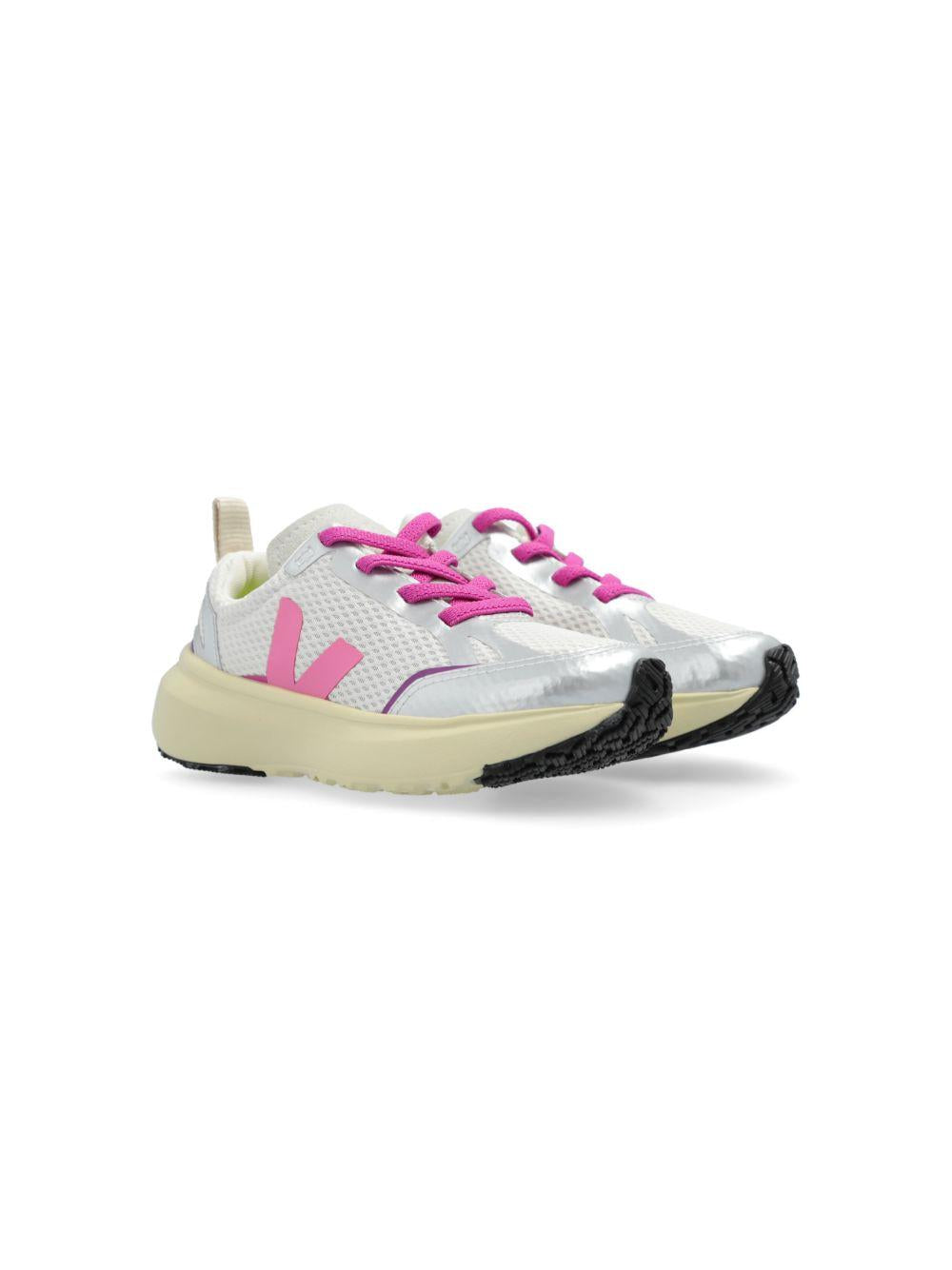 Sneakers per bambina VEJA Kids Canary bianco con chiusura con lacci YL1803821C SMALL CANARY VEJA KIDS 