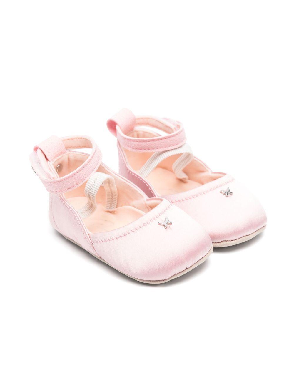 Ballerine primi passi per neonata Aruna Seth Margot rosa con chiusura a strappo alla caviglia MARGOT 310 ARUNA SETH 