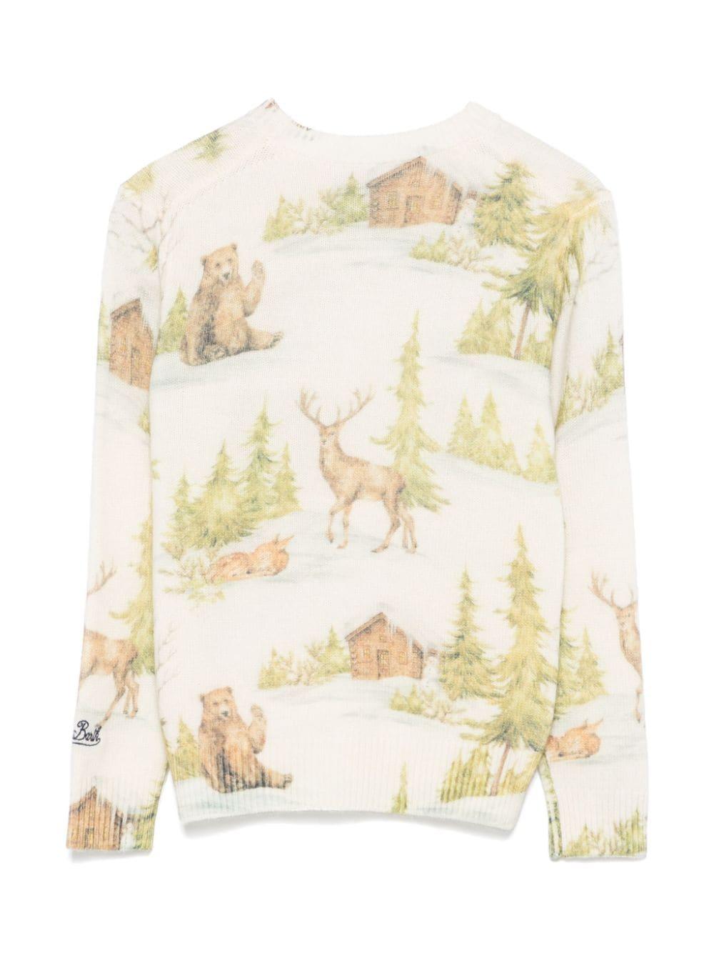 Maglione Douglas per bambino MC2 Saint Barth Kids beige con scollo rotondo DOU0012 00156G MC2 ST. BARTH KIDS 