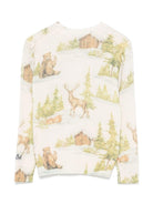 Maglione Douglas per bambino MC2 Saint Barth Kids beige con scollo rotondo DOU0012 00156G MC2 ST. BARTH KIDS 