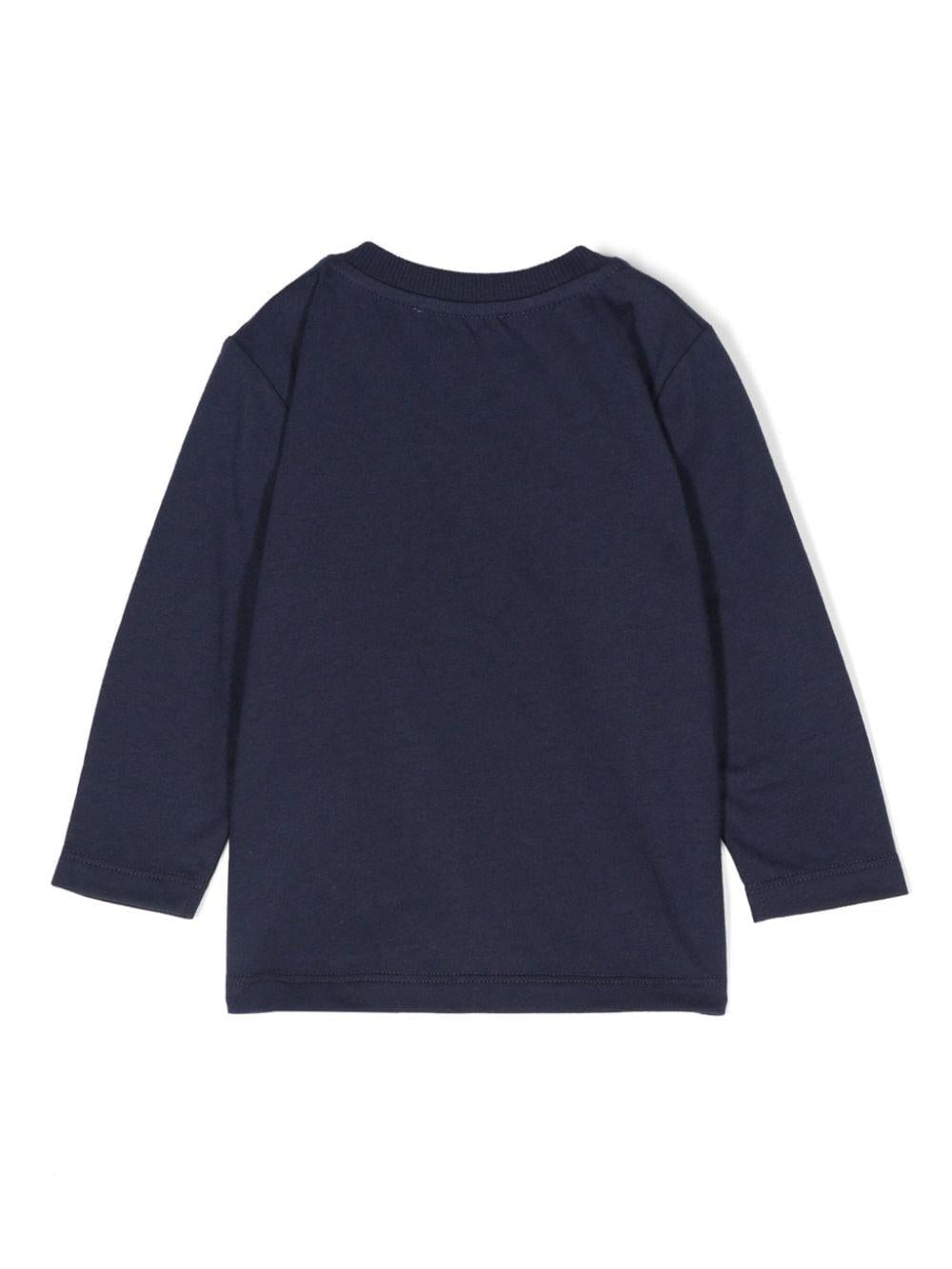 T-shirt per neonati Moschino Kids blu con motivo Teddy Bear MSO00RLAA10 40016 MOSCHINO KIDS 