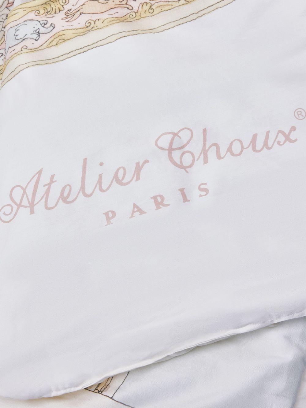 Coperta con ricamo per neonato Atelier Choux bianco con design rettangolare QU-CS-MOC A-U ATELIER CHOUX PARIS 