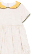 Tutina per neonato La Stupenderia beige con colletto a contrasto TBPG51D05 D19 LA STUPENDERIA 