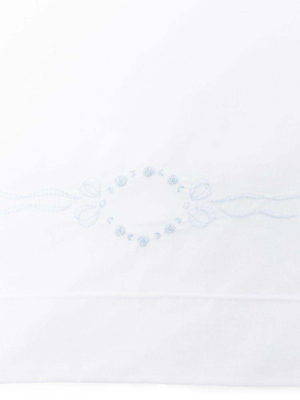 Coperta ricamata per neonati Mariella Ferrari bianco con dettagli azzurri LZS17 AZZURRO MARIELLA FERRARI 