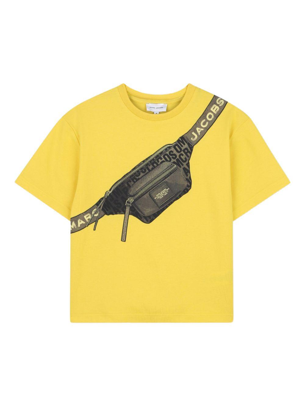 T-shirt per bambino Marc Jacobs Kids gialla con stampa grafica sul davanti W60643 526 THE MARC JACOBS KIDS 