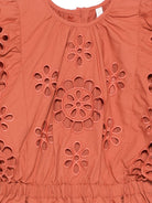 Tutina Awaken per bambina Zimmermann Kids arancione con dettagli smerlati 5920YR S261 ZIMMERMANN KIDS 