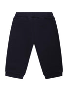 Pantaloni sportivi per neonato Balmain Kids blu con logo sul davanti BY6500 Z3183 617BC BALMAIN KIDS 