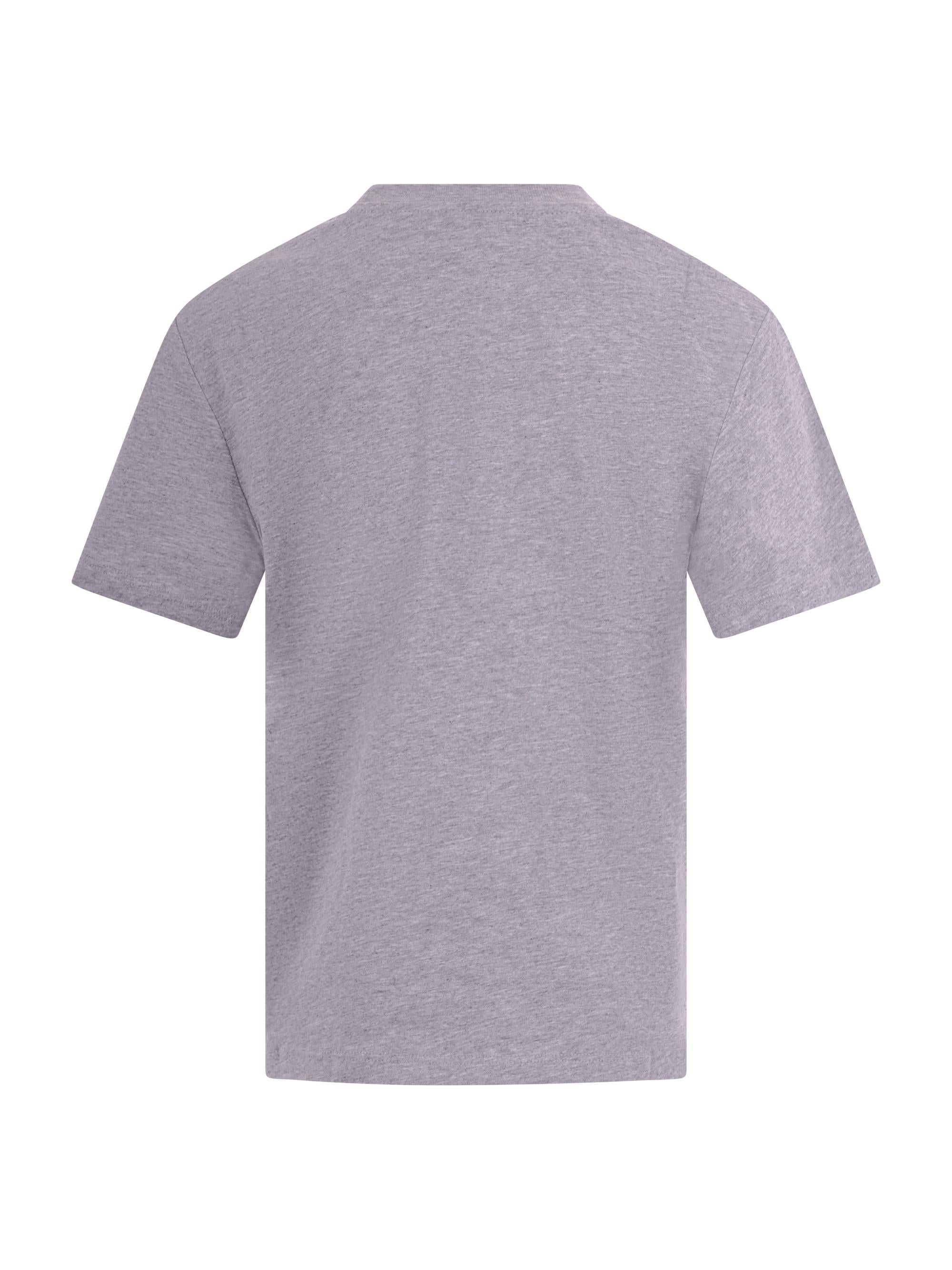 T-shirt per bambina Stella McCartney Kids grigia con logo goffrato sul davanti TV8P41 Z0434 809 STELLA McCARTNEY KIDS 