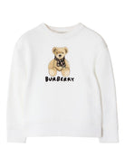 Maglione per bambina Burberry Kids bianco Thomas Bear 8108468 A1464 BURBERRY KIDS 