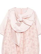 Abito per bambina A'lapage rosa con motivo floreale con rose AL14 ROSA A'LAPAGE 