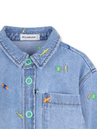 Camicia per bambino Billieblush denim con decorazione in ricamo U22185 Z18 BILLIEBLUSH 