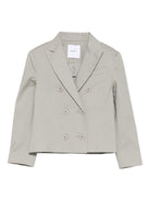 Blazer doppiopetto  per bambina Pinko Kids beige con revers a lancia KFGC002CCE034 5028 PINKO KIDS 