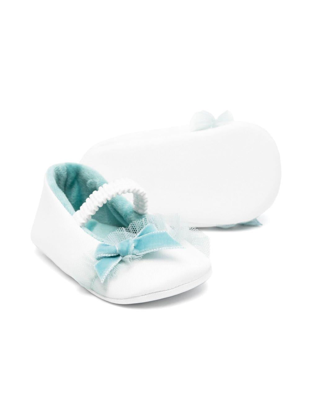 Ballerine per neonata Colorichiari bianco con fiocco azzurro FN9578923232 2033 COLORICHIARI 