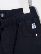 Shorts per neonato Il Gufo blu con coulisse P25PB074C6035 495 IL GUFO 