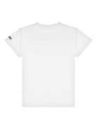 T shirt per bambina bianca Moschino con stampa LOVE nera HDV0FULCA61 10101 MOSCHINO KIDS 