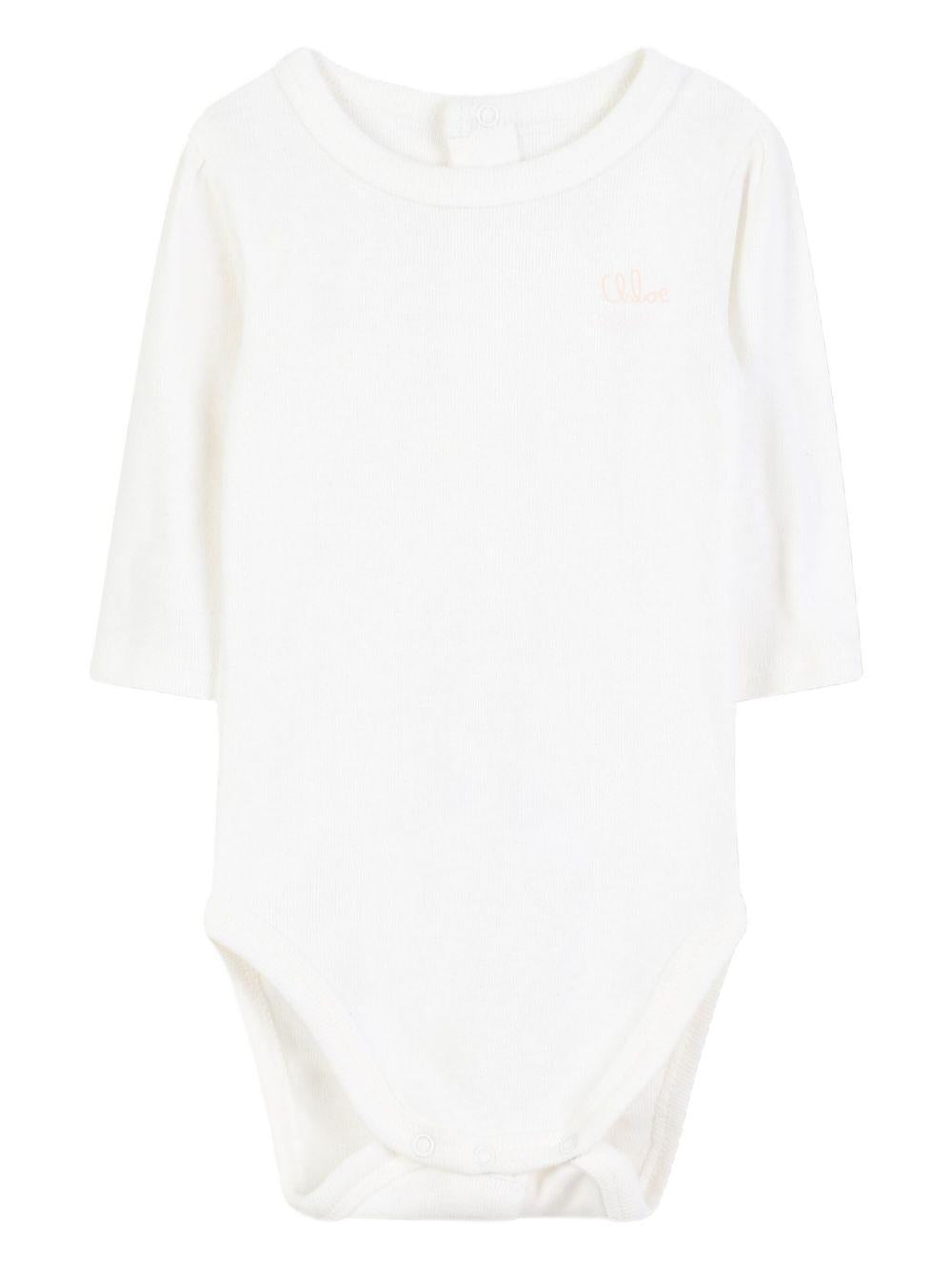 Set tuta sportiva e tutina per neonata Chloé Kids rosa con design a maniche lunghe C20782 45Q CHLOE' KIDS 
