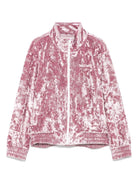 Felpa sportiva con orlo elasticizzato per bambina MC2 Saint Barth Kids rosa con collo alto MRM0002 00497G MC2 ST. BARTH KIDS 