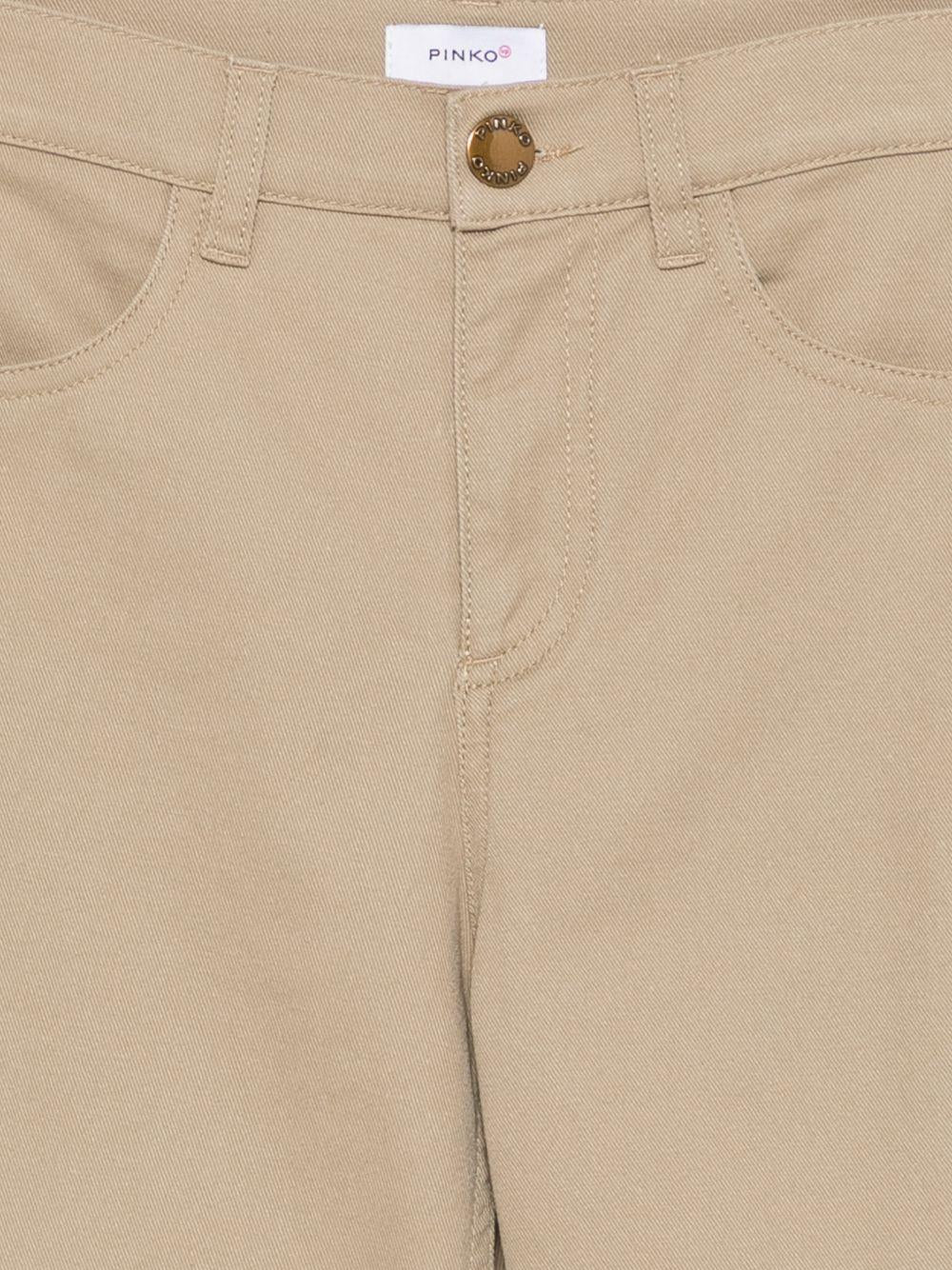 Pantaloni per bambina Pinko Kids beige con tasche KFPA0630CE023 6023 PINKO KIDS 