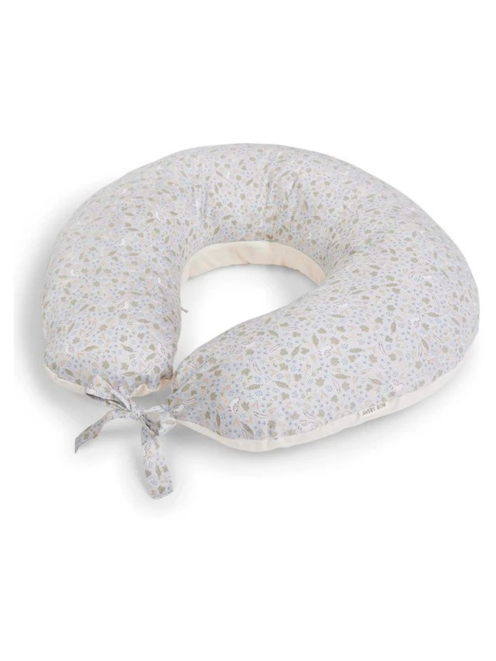 Cuscino per l'allattamento per neonati Avery Row beige con fantasia fiori NPINTR NATURE TRAIL AVERY ROW 