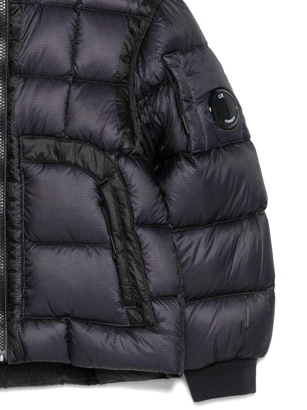 Giubbino per bambino C.P. Company Kids nero con design trapuntato CUS01FL3AB1 41150 C.P.COMPANY KIDS 