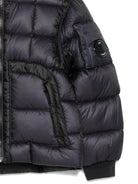 Giubbino per bambino C.P. Company Kids nero con design trapuntato CUS01FL3AB1 41150 C.P.COMPANY KIDS 
