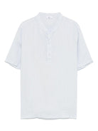Camicia per bambino Il Gufo azzurro in lino P25PC076L6006 422 IL GUFO 