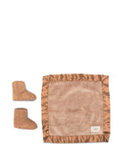 Stivali per neonati UGG Kids marroni con fodera in pelle scamosciata 1157707I CHE UGG 