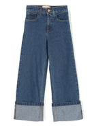 Jeans slim per bambina Elisabetta Franchi La Mia Bambina blu con passanti EFPA253CDF006 4005 ElISABETTA FRANCHI 