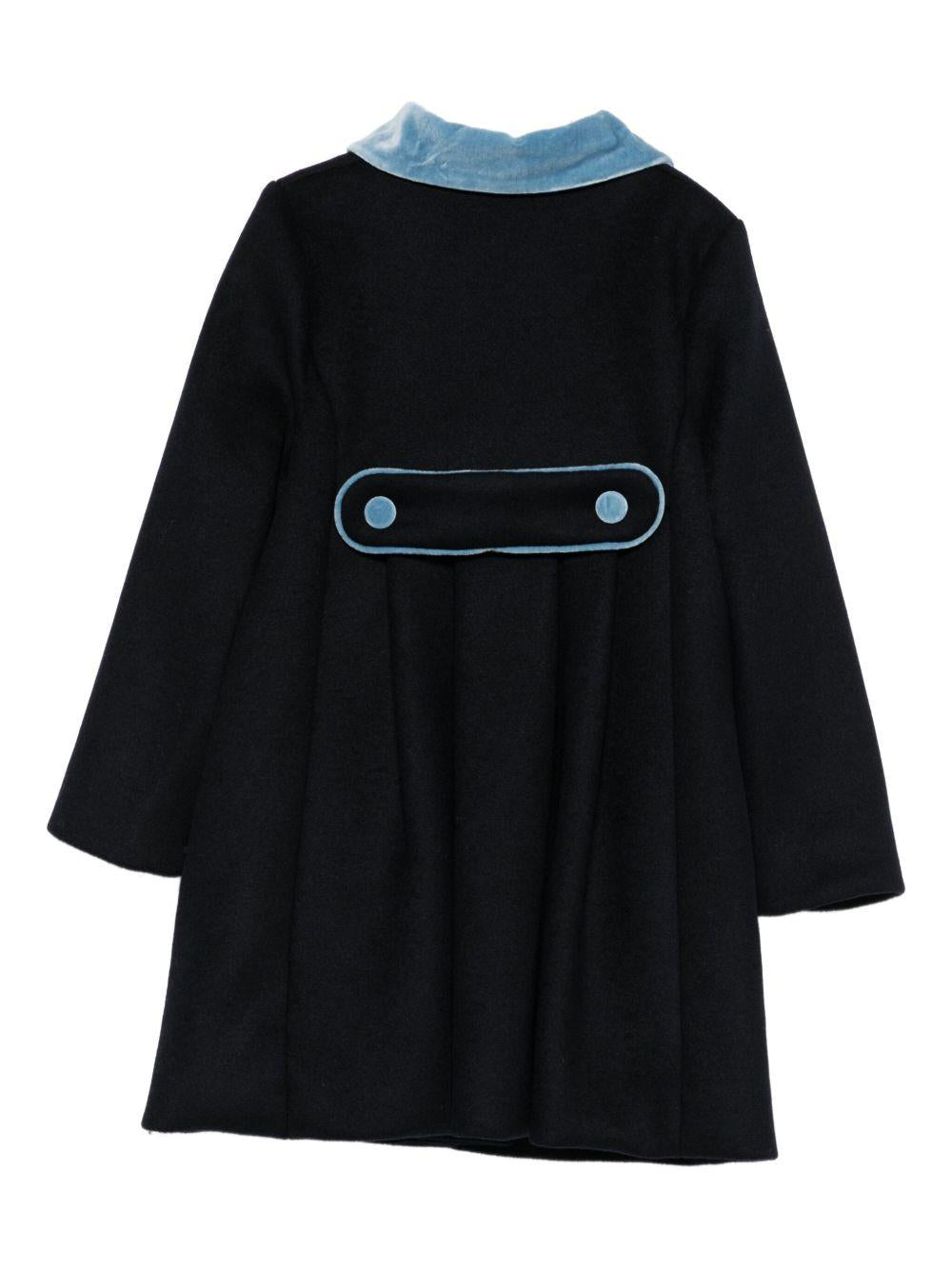 Cappotto per neonata Jesurum Baby blu con colletto alla Peter Pan CANNAREGGIO 71 JESURUM 