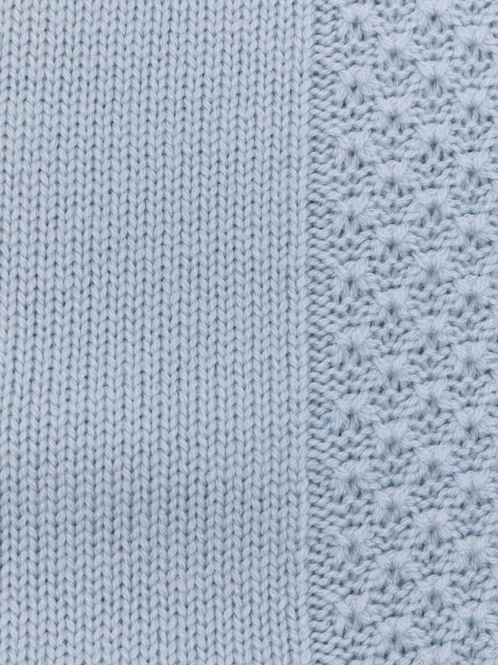 Coperta per neonato Gensami Kids azzurra con rifiniture gialle COP-TRIPLA-WE SKY BLUE GENSAMI 