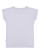 T-shirt per bambina Molo viola a maniche corte con stampa 2W25A205 9730 MOLO 