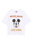 T-shirt per bambino Marc Jacobs Kids x Disney Mickey Mouse bianca con stampa grafica W60588 10P THE MARC JACOBS KIDS 