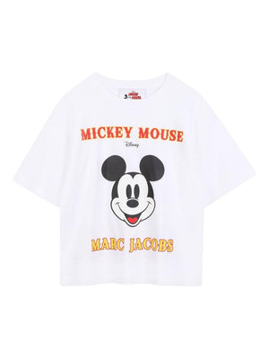 Marc Jacobs Kids x Disney Mickey Mouse White Graphic T-Shirt for Boys