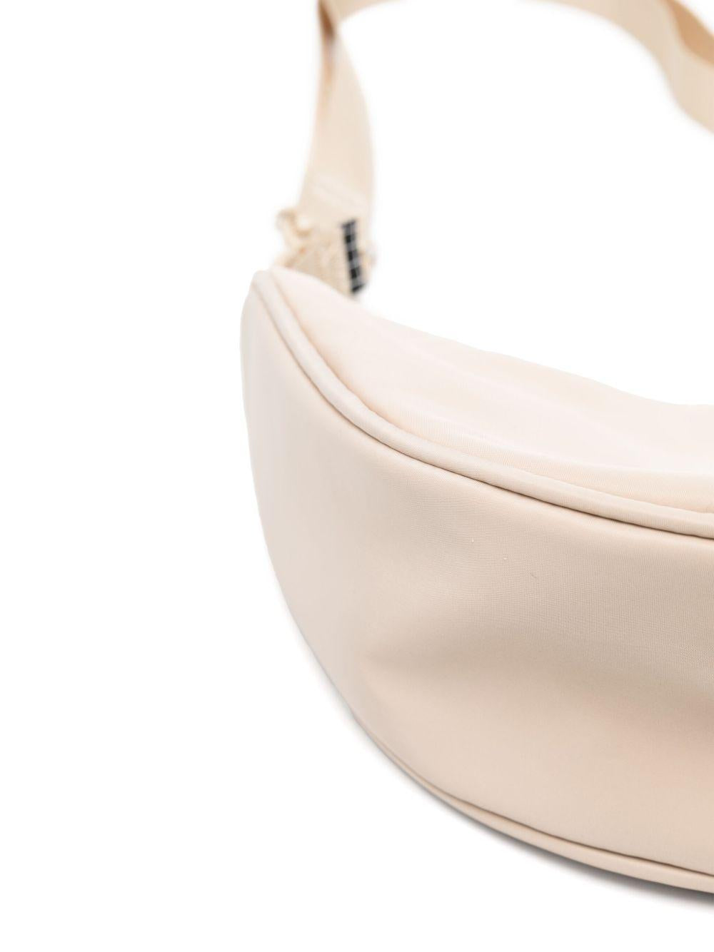 Borsa a spalla per bambina Molo Crescent beige con chiusura superiore con zip 7S25V109 8787 MOLO 