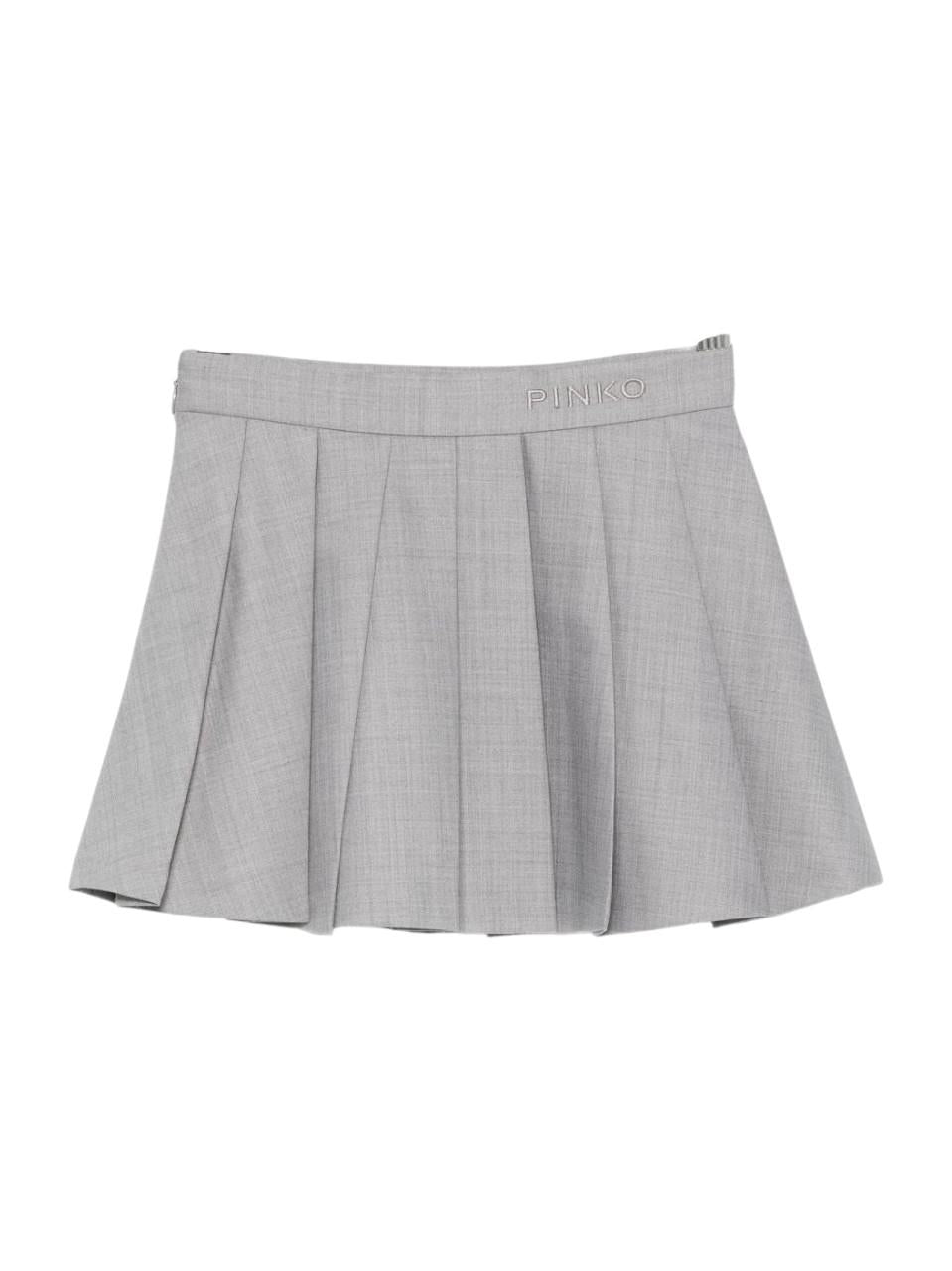 Gonna per bambina Pinko Kids grigia con design plissettato KFGO011CML025 5028 PINKO KIDS 