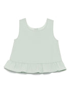 Top per neonata Donsje Francise verde con orlo increspato 3036300 00015 DONSJE 