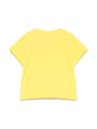 T-shirt per neonati Moschino Kids giallo con stampa Teddy Bear MUM04CLAA02 50577 MOSCHINO KIDS 