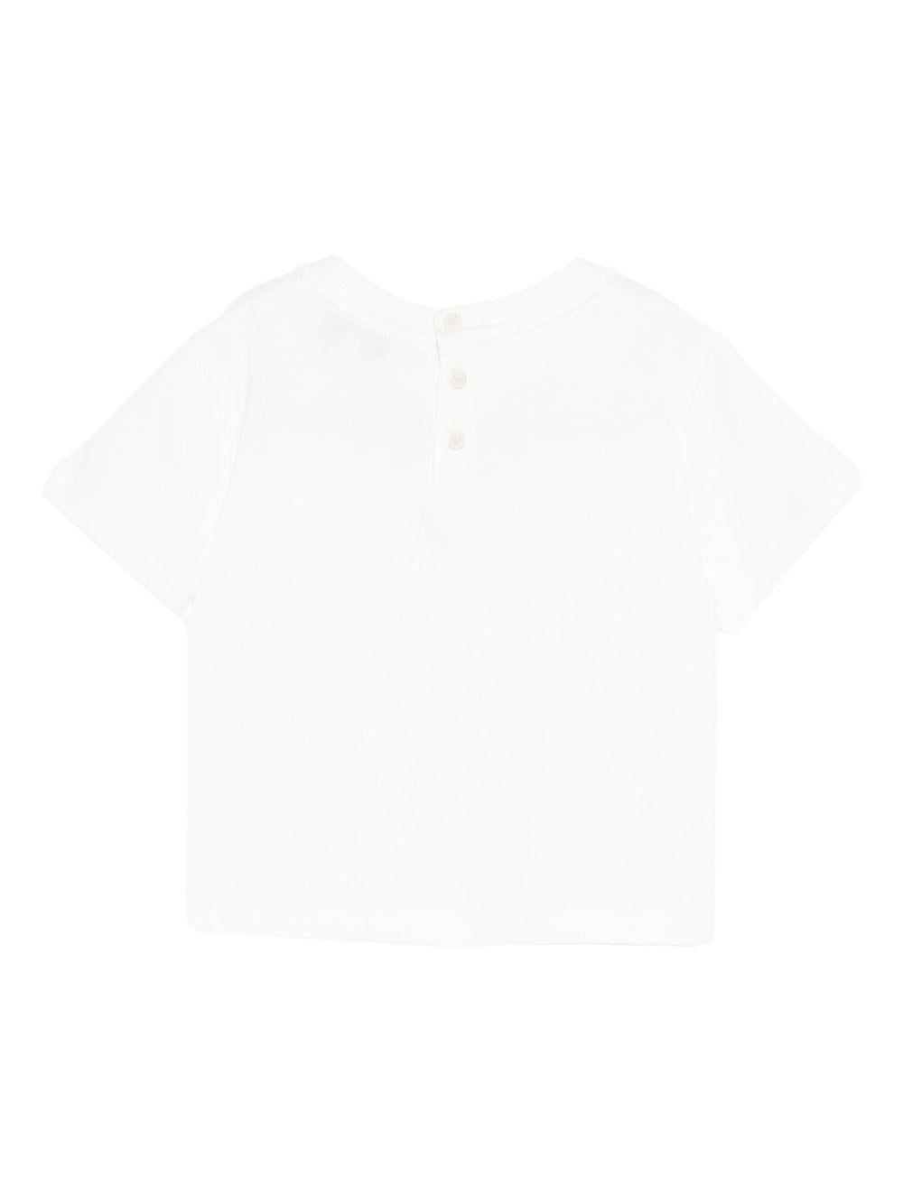 T-shirt per neonato Emporio Armani Kids bianco con dettaglio logo EB001070 AF13715 U0003 EMPORIO ARMANI KIDS 
