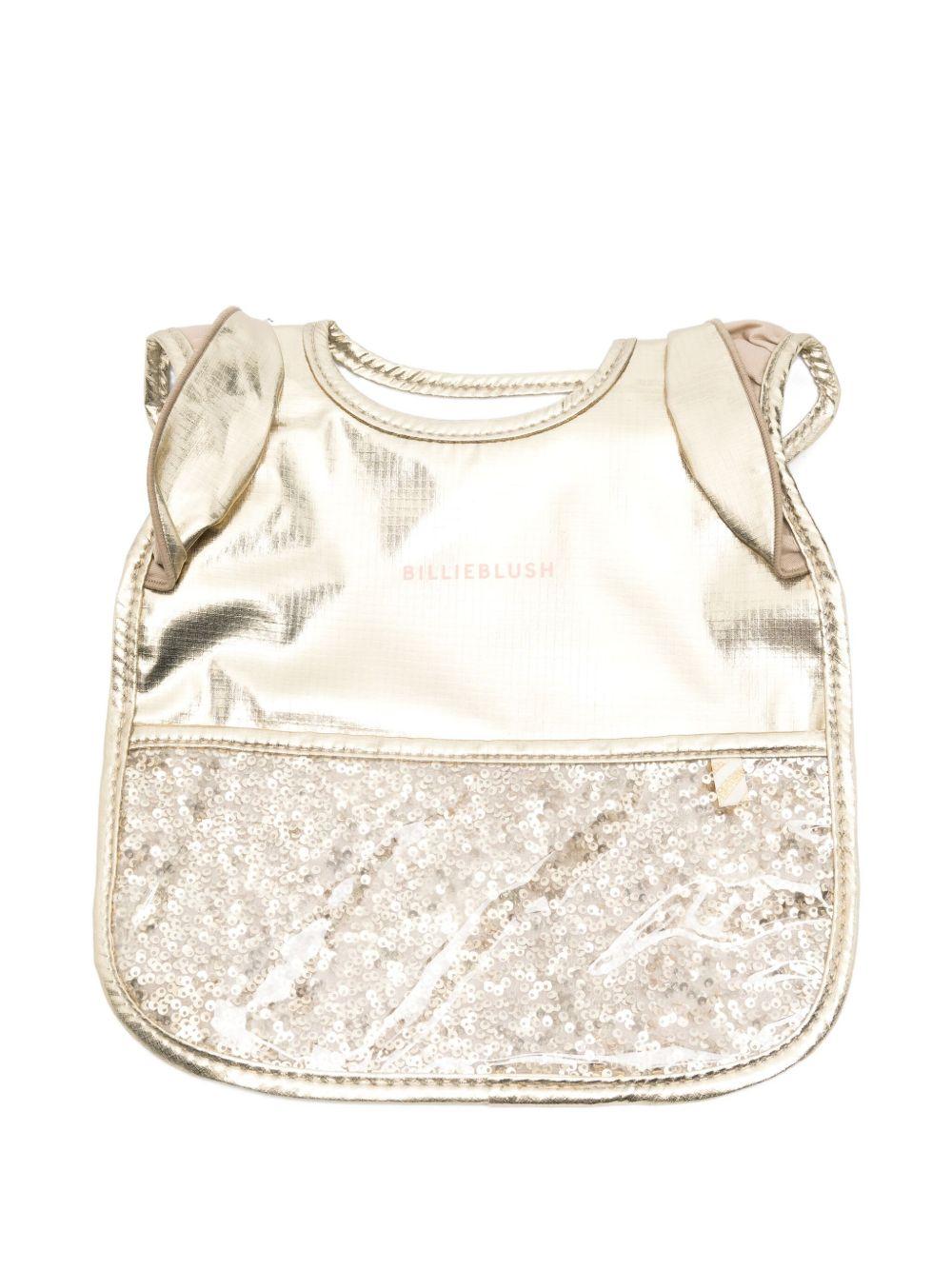 Bavaglino per neonata Billieblush oro con paillettes U21493 Z98 BILLIEBLUSH 