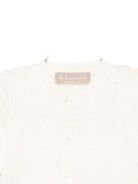 Cardigan per neonato La Stupenderia bianco con trama a coste 1WCCR23 802 LA STUPENDERIA 