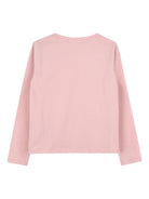 T-shirt per bambina Michael Kors Kids rosa con ricamo logo R30493 45R MICHAEL KORS KIDS 