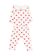 Tutina per neonati Petit Bateu bianca con stampa con cuore A0DRL 01 PETIT BATEAU 