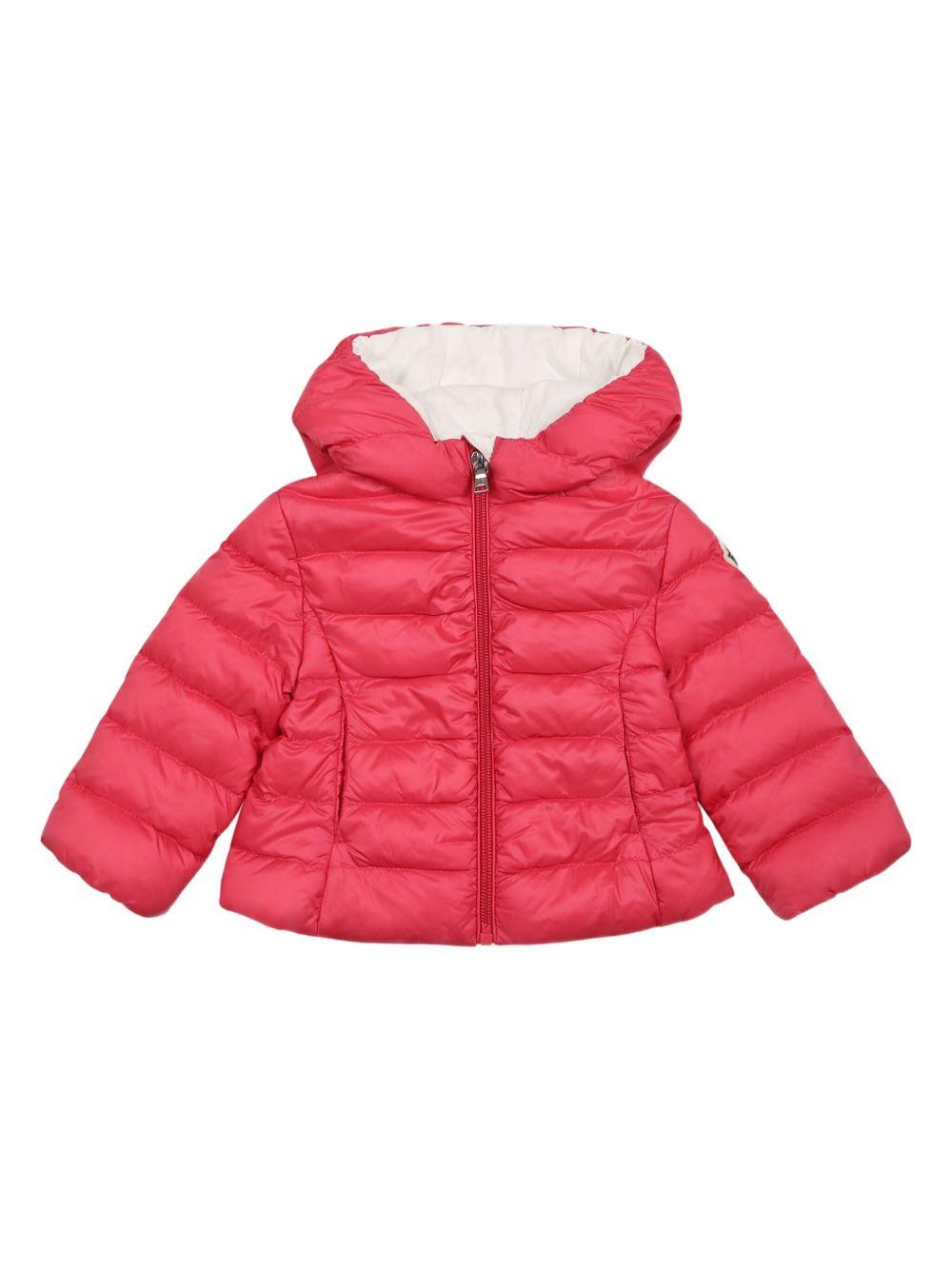 Piumino per neonata Moncler Enfant rosa con cappuccio K19511A00010597YF 542 MONCLER ENFANT 
