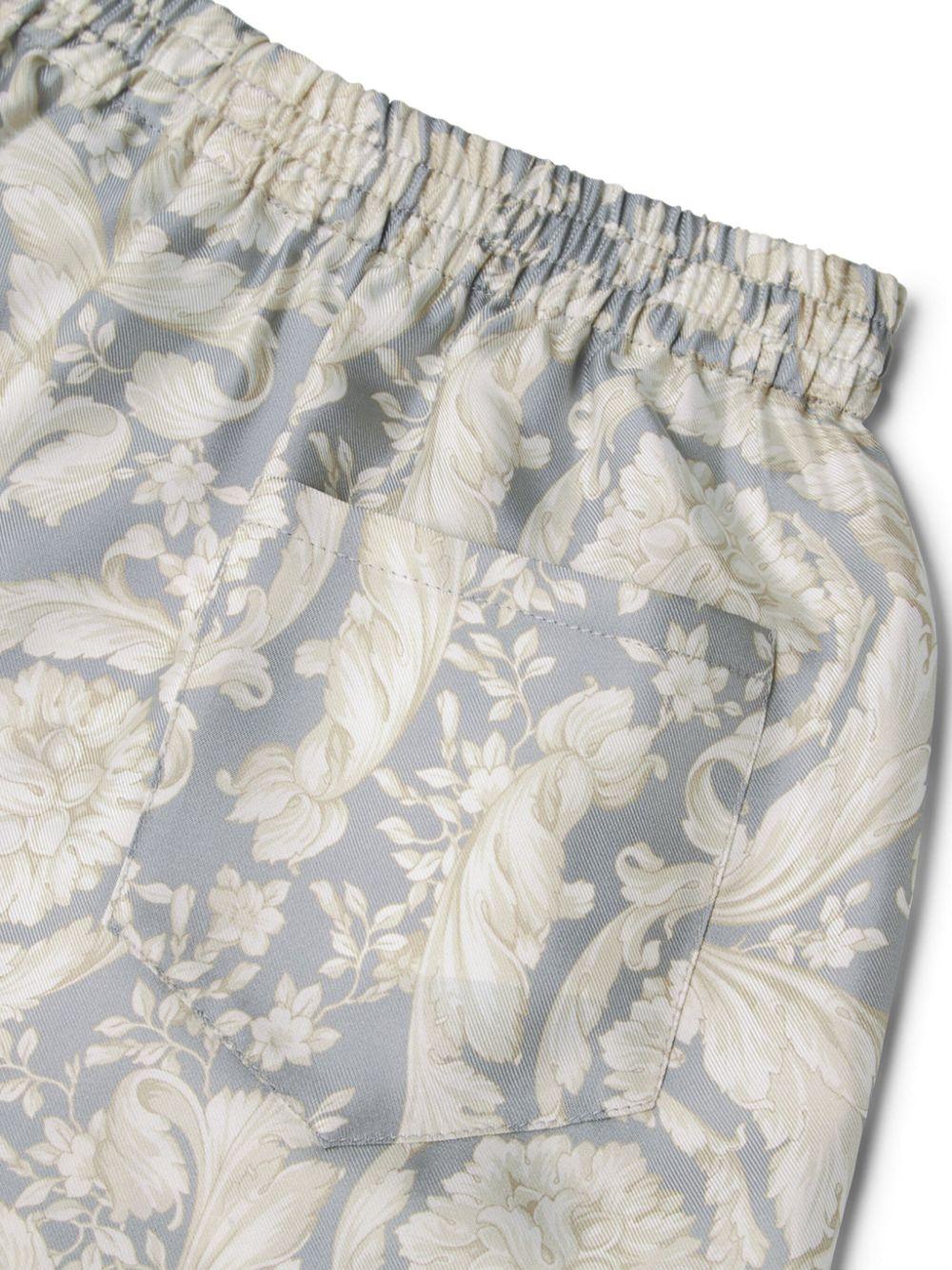 Shorts per bambino Versace Kids grigio con stampa barocca 10182681A11195 5E340 VERSACE KIDS 