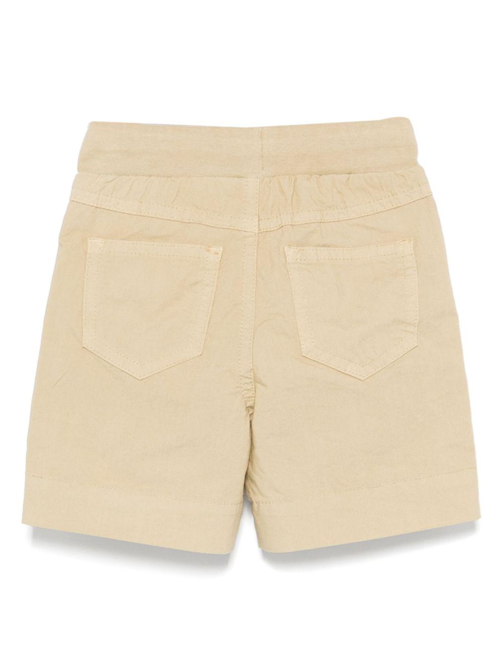 Shorts per neonato Il Gufo beige in cotone elasticizzato con bottoni P25PB074C6035 140 IL GUFO 